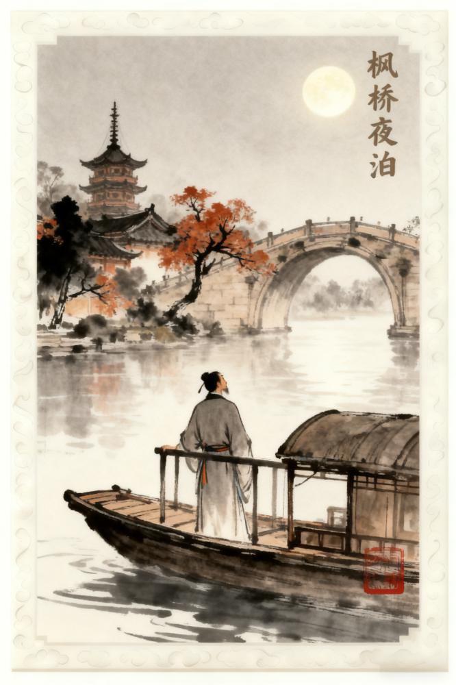枫桥夜泊的故事